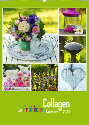 Der kunterbunte Collagen Kalender (Wandkalender 2023 DIN A2 hoch) von Dzierzawa (DoraZett),  Judith