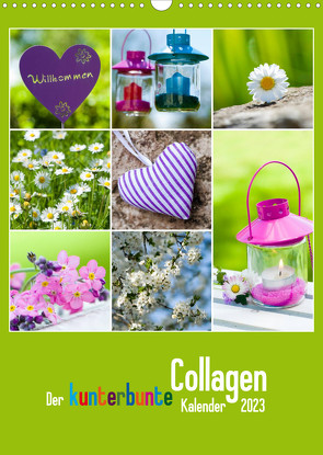 Der kunterbunte Collagen Kalender (Wandkalender 2023 DIN A3 hoch) von Dzierzawa,  Judith