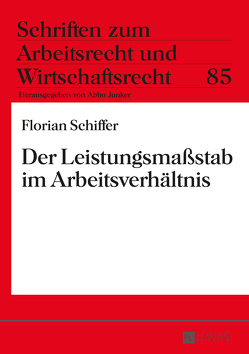 Der Leistungsmaßstab im Arbeitsverhältnis von Schiffer,  Florian