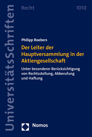 Der Leiter der Hauptversammlung in der Aktiengesellschaft von Roebers,  Philipp