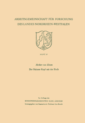 Der Mainzer Kopf mit der Binde von Einem,  Herbert von