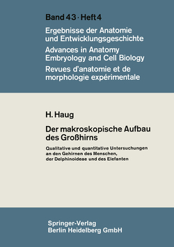 Der makroskopische Aufbau des Großhirns von Haug,  H.