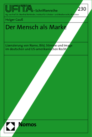 Der Mensch als Marke von Gauß,  Holger