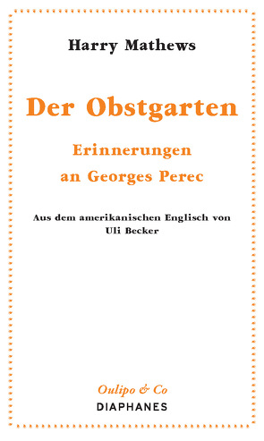 Der Obstgarten von Becker,  Uli, Mathews,  Harry