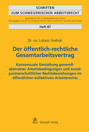 Der öffentlich-rechtliche Gesamtarbeitsvertrag von Grebski,  Lukasz