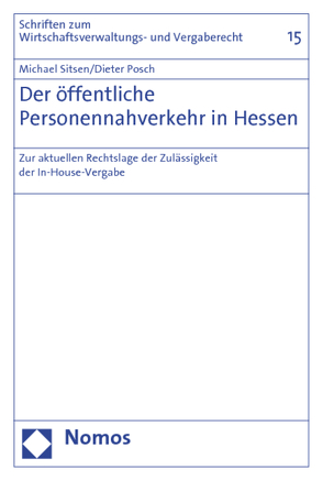 Der öffentliche Personennahverkehr in Hessen von Posch,  Dieter, Sitsen,  Michael