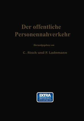 Der öffentliche Personennahverkehr von Lademann,  F., Risch,  C.