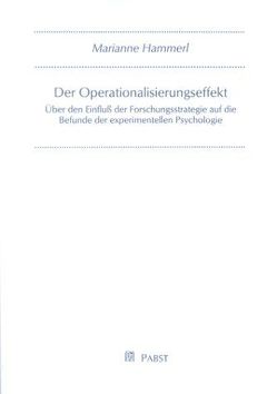 Der Operationalisierungseffekt von Hammerl,  Marianne