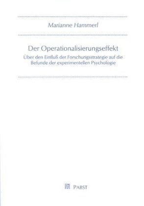 Der Operationalisierungseffekt von Hammerl,  Marianne