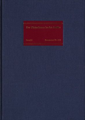 Der Platonismus im 2. und 3. Jahrhundert nach Christus von Baltes,  Matthias, Doerrie,  Heinrich, Pietsch,  Christian