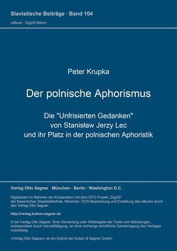 Der polnische Aphorismus von Krupka,  Peter