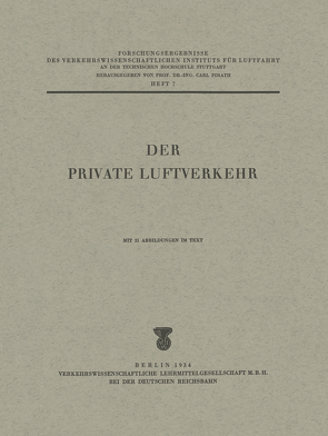 Der private Luftverkehr von Pirath,  Carl