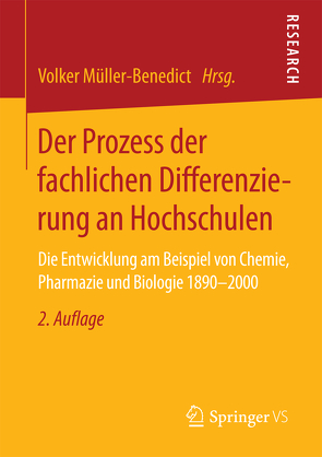 Der Prozess der fachlichen Differenzierung an Hochschulen von Müller-Benedict,  Volker