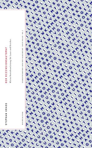 Der Rezensionsautomat von Krass,  Stephan, Sloterdijk,  Peter