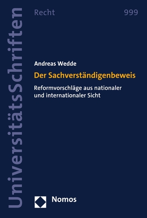 Der Sachverständigenbeweis von Wedde,  Andreas