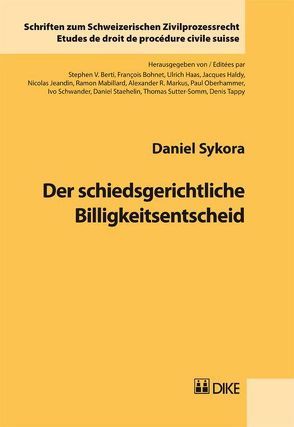 Der schiedsgerichtliche Billigkeitsentscheid von Sykora,  Daniel