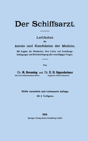 Der Schiffsarzt von Brenning,  Max, Oppenheimer,  Henry