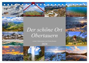 Der schöne Ort Obertauern (Tischkalender 2024 DIN A5 quer), CALVENDO Monatskalender von Kramer,  Christa