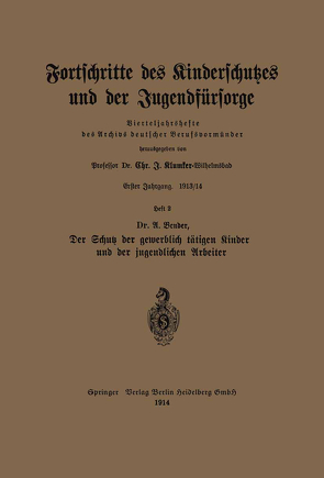 Der Schutz der gewerblich tätigen Kinder und der jugendlichen Arbeiter von Vender,  U.