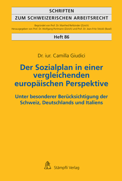 Der Sozialplan in einer vergleichenden europäischen Perspektive von Giudici,  Camilla