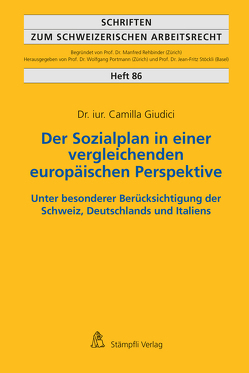 Der Sozialplan in einer vergleichenden europäischen Perspektive von Giudici,  Camilla