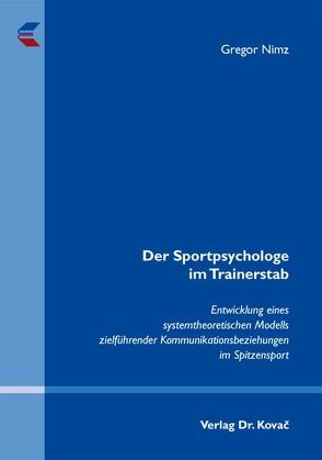 Der Sportpsychologe im Trainerstab von Nimz,  Gregor