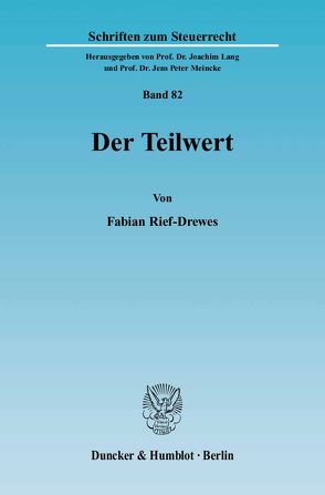 Der Teilwert. von Rief-Drewes,  Fabian