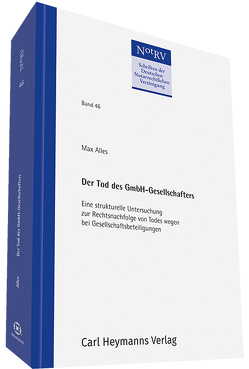 Der Tod des GmbH-Gesellschafters von Alles,  Max