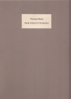 Der Tod in Venedig von Mann,  Thomas, Werres,  Helmut