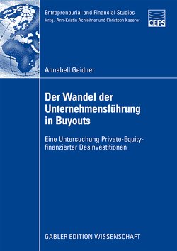 Der Wandel der Unternehmensführung in Buyouts von Geidner,  Annabell