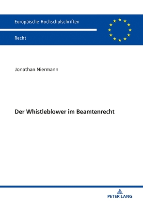 Der Whistleblower im Beamtenrecht von Niermann,  Jonathan