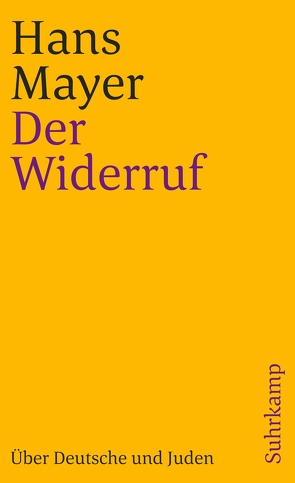 Der Widerruf von Mayer,  Hans