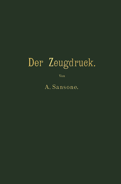 Der Zeugdruck von Pick,  B., Sansone,  Antonio