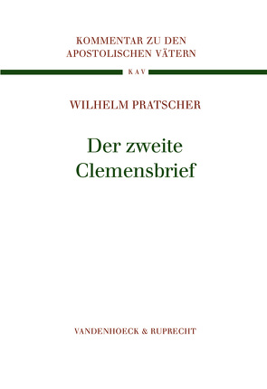 Der zweite Clemensbrief von Pratscher,  Wilhelm