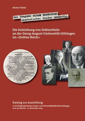 … des Tragens eines deutschen akademischen Grades unwürdig von Thieler,  Kerstin, Weisbrod,  Bernd