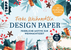 Design Paper A5: Frohe Weihnachten. Mit Handlettering-Grundkurs von Blum,  Ludmila