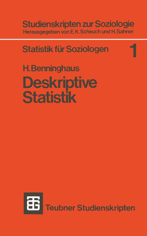 Deskriptive Statistik von Benninghaus,  Hans