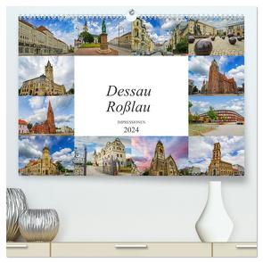 Dessau Roßlau Impressionen (hochwertiger Premium Wandkalender 2024 DIN A2 quer), Kunstdruck in Hochglanz von Meutzner,  Dirk