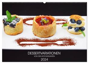 DESSERTVARIATIONEN (Wandkalender 2024 DIN A2 quer), CALVENDO Monatskalender von KOCHGIGANTEN,  KOCHGIGANTEN