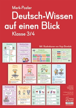 Deutsch-Wissen auf einen Blick – Klasse 3/4 von Boretzki,  Anja, Verlag an der Ruhr,  Redaktionsteam