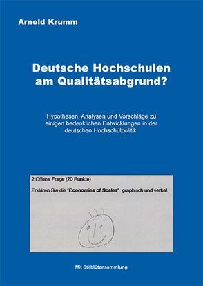 Deutsche Hochschulen am Qualitätsabgrund? von Krumm,  Arnold