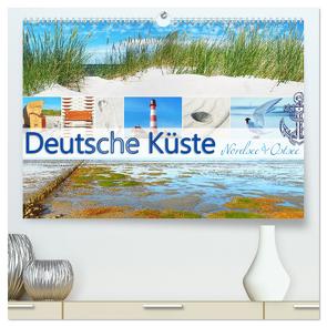 Deutsche Küste – Nordsee und Ostsee (hochwertiger Premium Wandkalender 2024 DIN A2 quer), Kunstdruck in Hochglanz von Hergenhan,  Georg