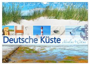 Deutsche Küste – Nordsee und Ostsee (Wandkalender 2024 DIN A3 quer), CALVENDO Monatskalender von Hergenhan,  Georg