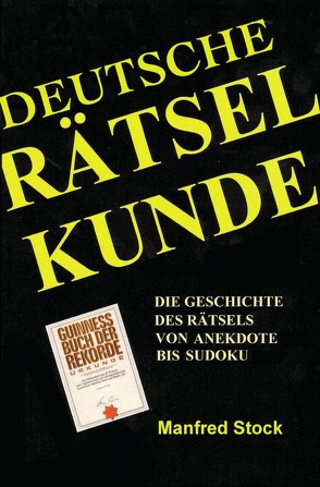 Deutsche Rätselkunde von Stock,  Manfred