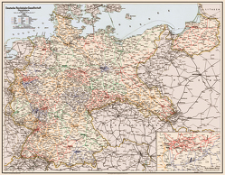 Deutsche Reichsbahn-Gesellschaft 1926 – Eisenbahn-Übersichtskarte von Heller,  M.