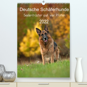 Deutsche Schäferhunde – Seelentröster auf vier Pfoten (Premium, hochwertiger DIN A2 Wandkalender 2022, Kunstdruck in Hochglanz) von Schiller,  Petra