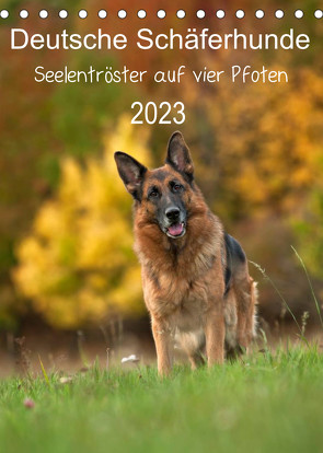 Deutsche Schäferhunde – Seelentröster auf vier Pfoten (Tischkalender 2023 DIN A5 hoch) von Schiller,  Petra