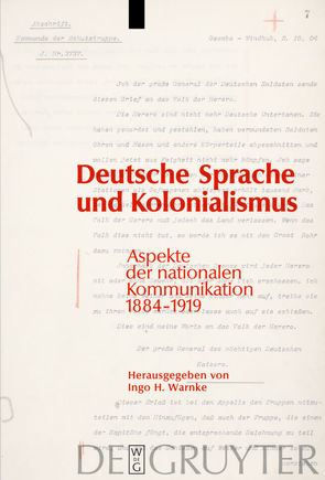 Deutsche Sprache und Kolonialismus von Warnke,  Ingo H.