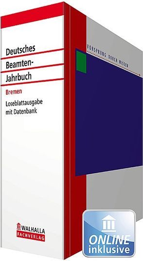 Deutsches Beamten-Jahrbuch Bremen von Walhalla Fachredaktion