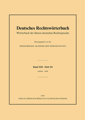 Deutsches Rechtswörterbuch von Deutsch,  Andreas